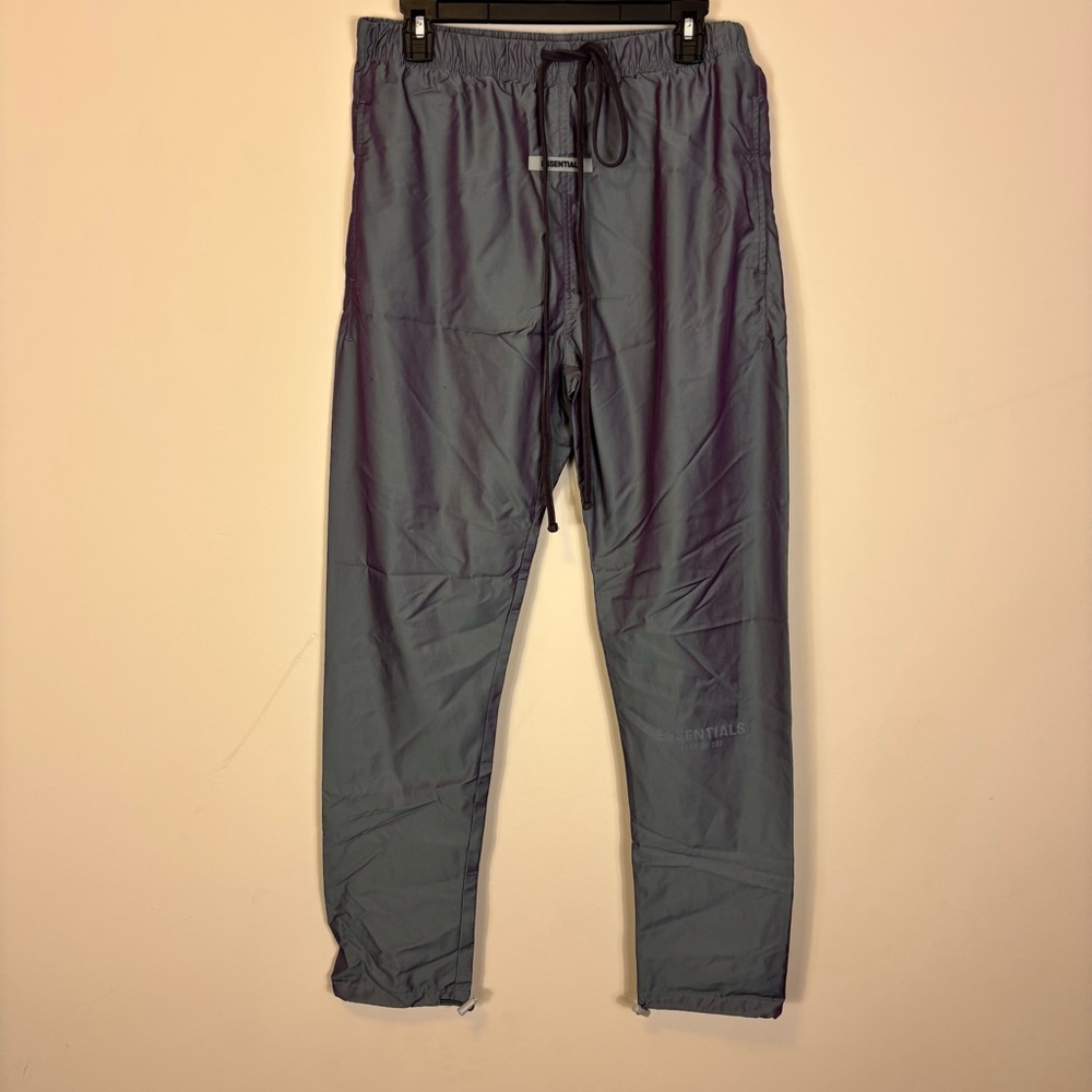 Essentials Fear Of God‎ Men's Nylon Blue Iridescent Jogger Pants Medium